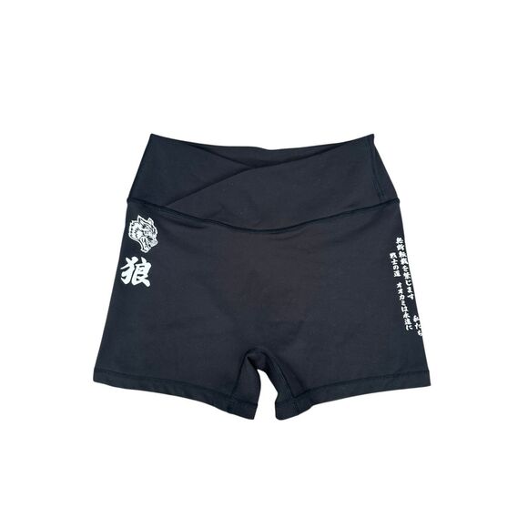 Darc Sport SHE Loyalty Pearl Energy Shorts Cross Over Waistband Black Gym S - Picture 2 of 11